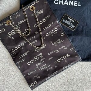Chanel Coco Logo Tote Bag Vintage – Chain Strap – Dust Bag & Authenticity Card